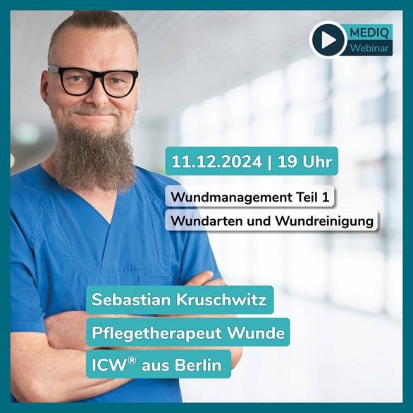 Ankündigung Webinar Wunde Teil 1