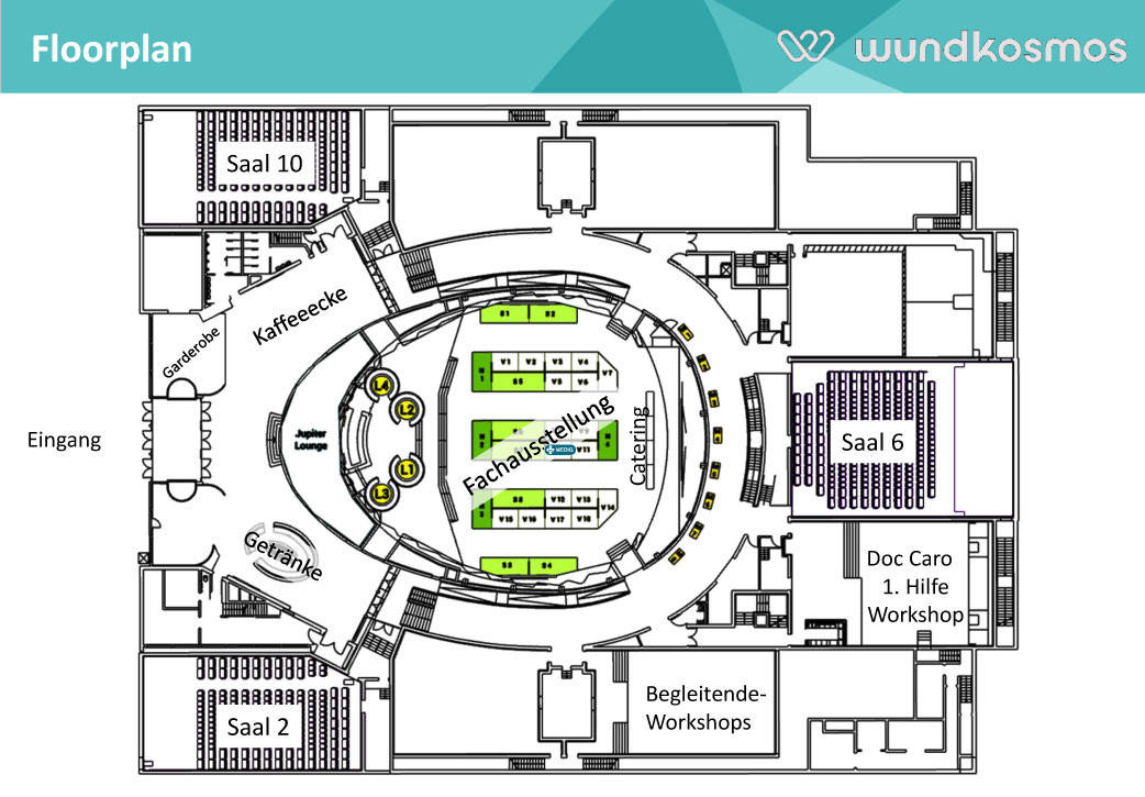 mediq - wundkongress Berlin, Standplan