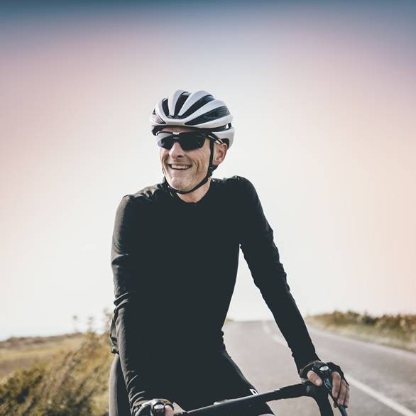 Radfahrer auf der Straße